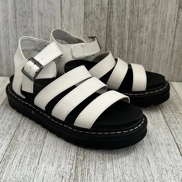 SINCERELY JULES Daring Chunky Lug Sole Vegan Flatforms Sandals Size 8 - Picture 4 of 7